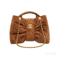 Chanel Bow Bag Brown