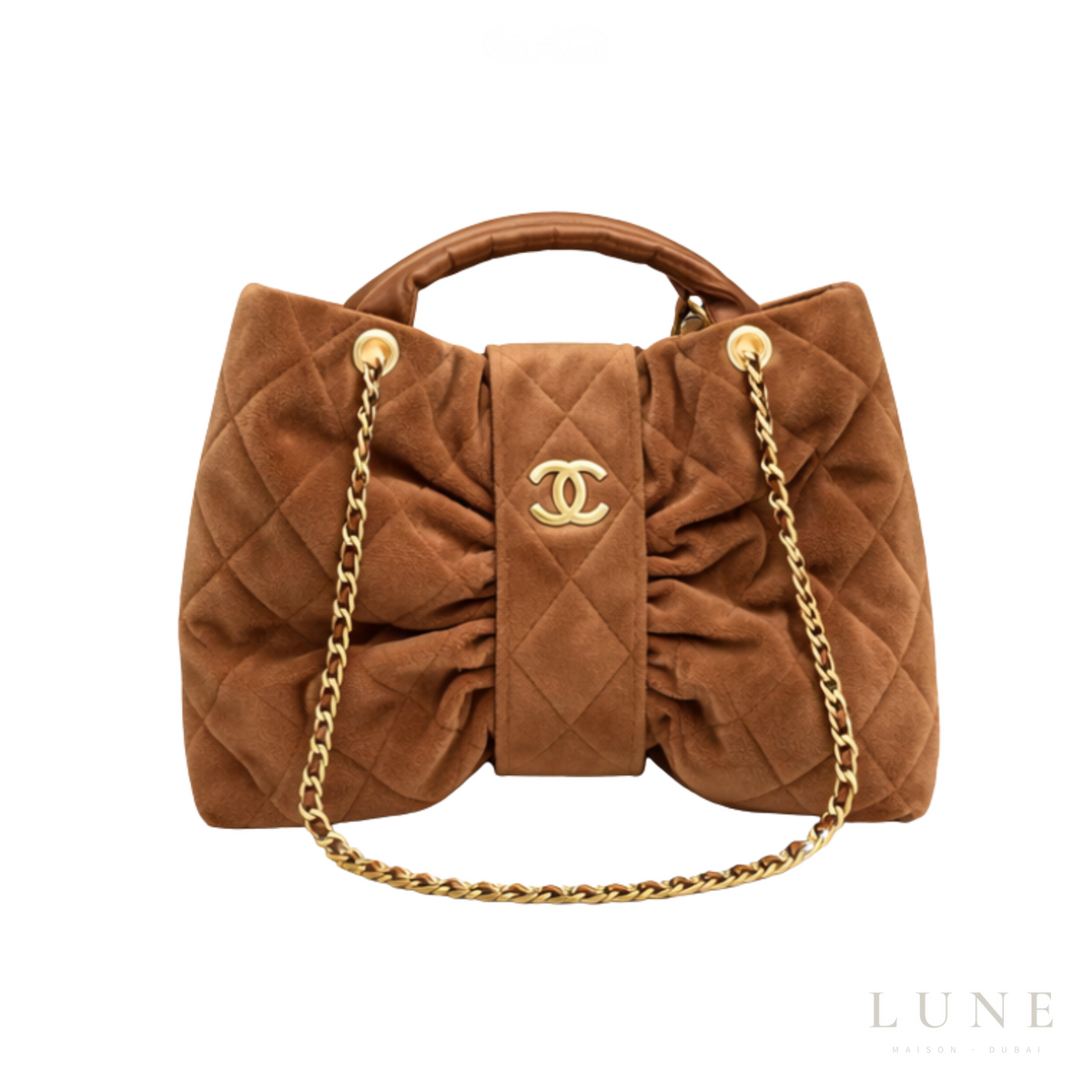 Chanel Bow Bag Brown