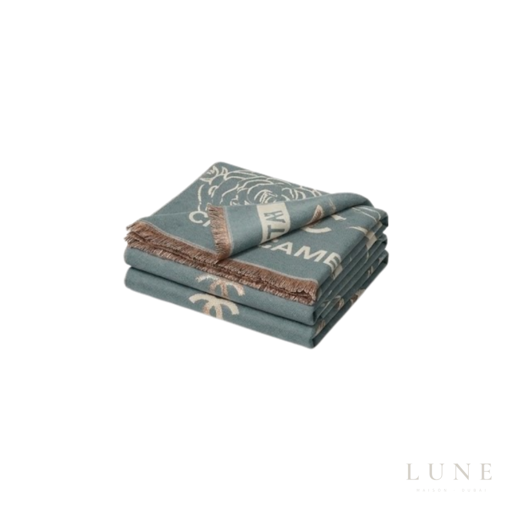 Chanel | Scarf Grid CC Monogram Sage Green - View 4