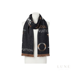 Louis Vuitton Monogram Giant Split Scarf – Black