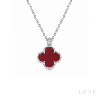 Van Cleef Red Stone Necklace