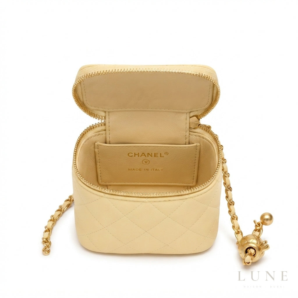 Chanel Mini Vanity Bag – Pastel Yellow - View 2
