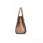 Louis Vuitton Satchel Bag Leather Neutral
