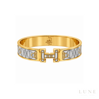 Hermes Enamel H Lock Bracelet
