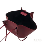 Polène Cyme Mini Bag Burgundy Ebony