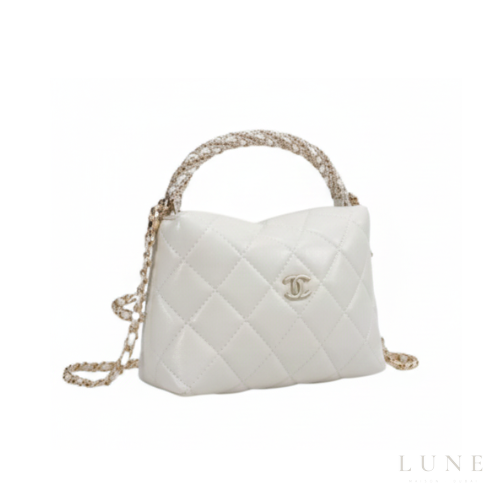 Chanel 19 White Flap Bag