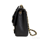 Chanel Camellia Flap Bag – Black Floral - View 2