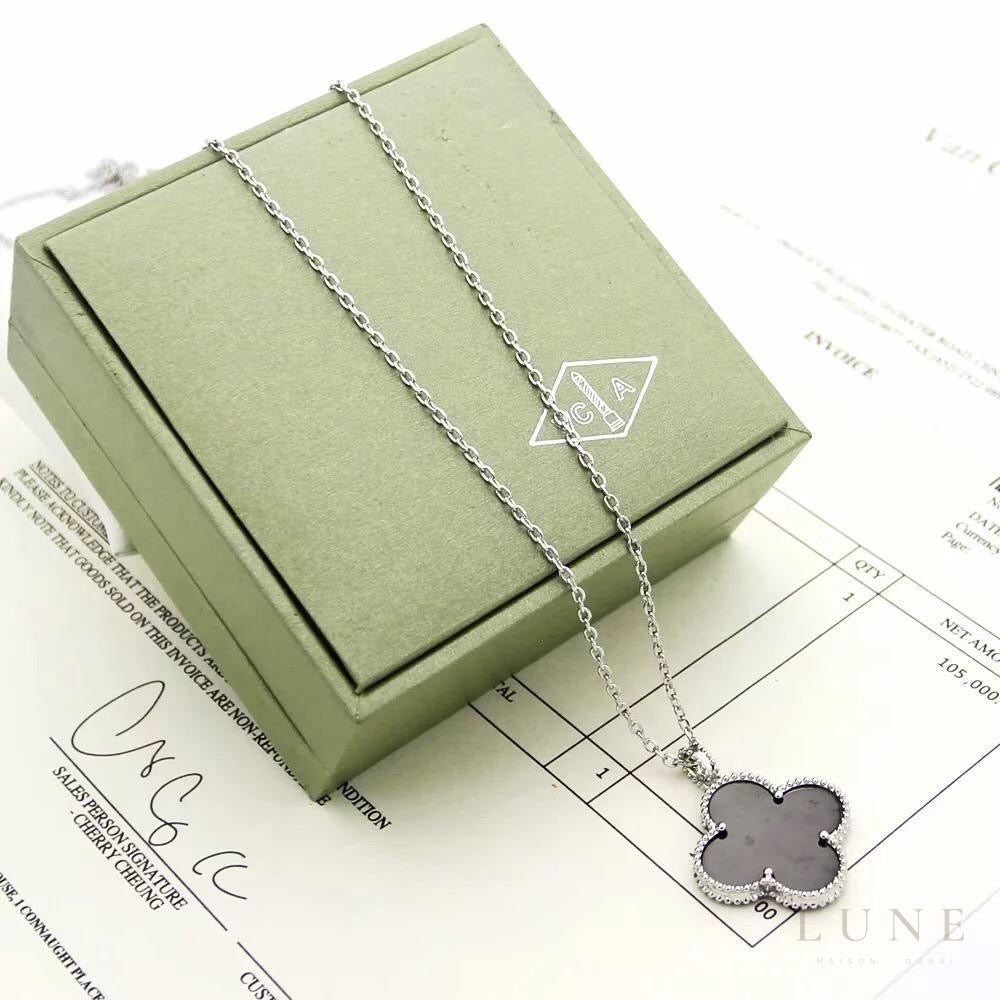 Van Cleef Alhambra Black Necklace