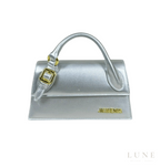 Jacquemus Le Chiquito Long Tote Bag - Silver-Tone Metallic Leather