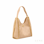 Chanel Hobo Handbag Calfskin Gold-Tone