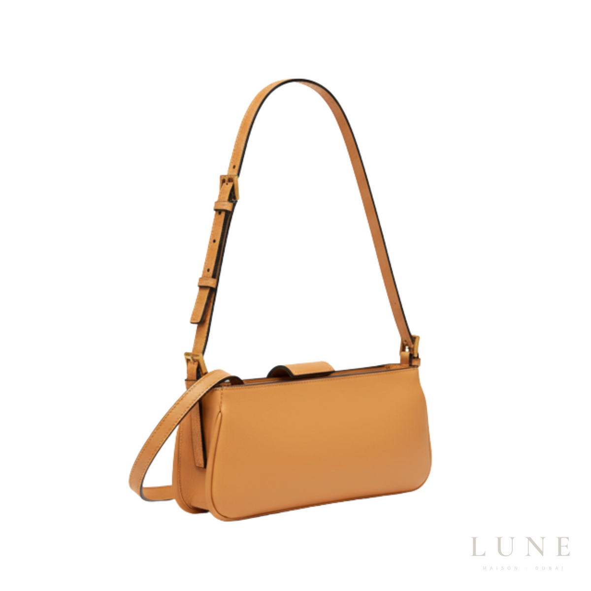 Fendi Shoulder Leather Orange