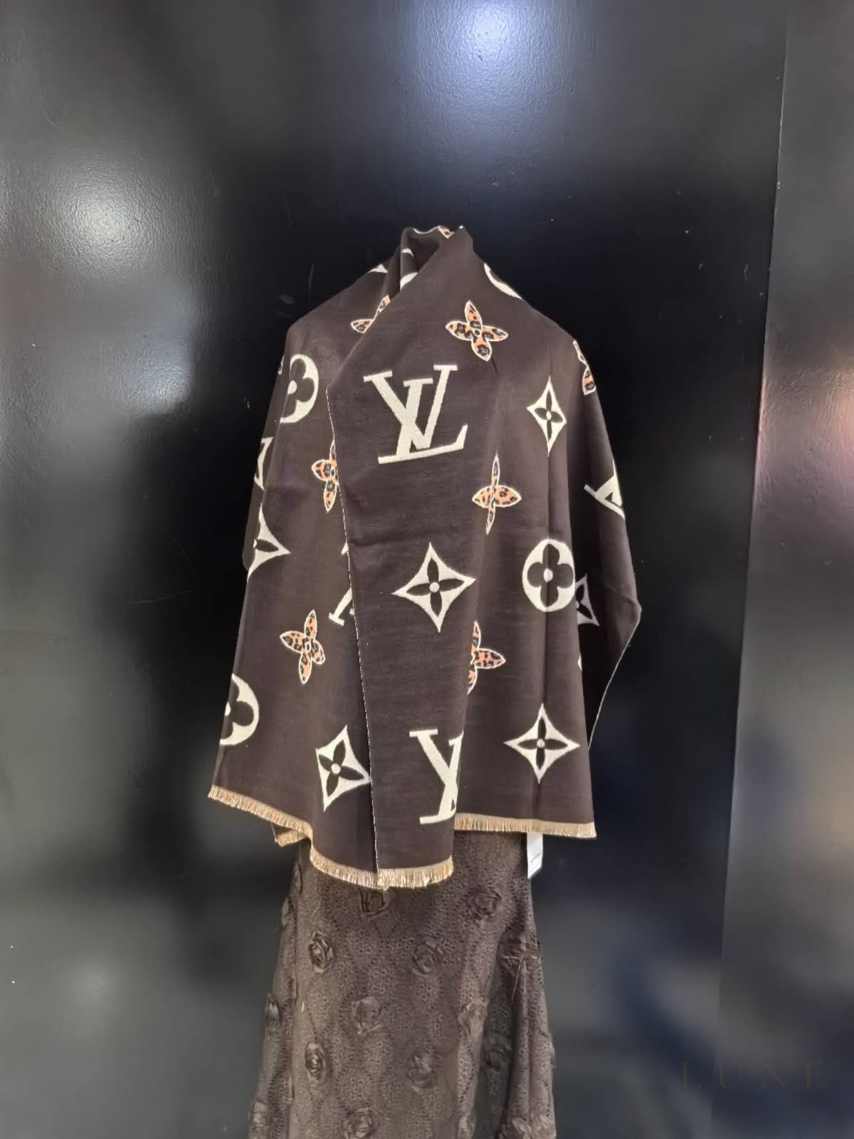 Louis Vuitton Monogram Scarf – Dark Brown