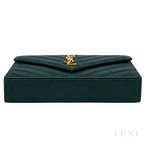 Saint Laurent Cassandre Wallet on Chain – Green