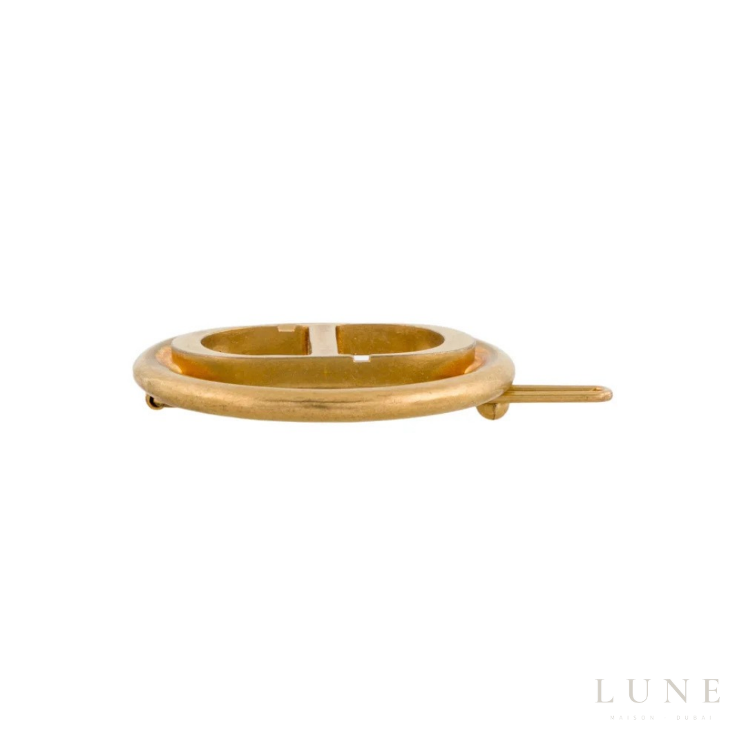 Christian Dior CD Logo Hair Clip