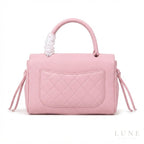 Chanel CC Turn-Lock Handbag – Light Pink - View 4