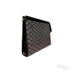 Goyard Pattern Clutch – Grey - View 2
