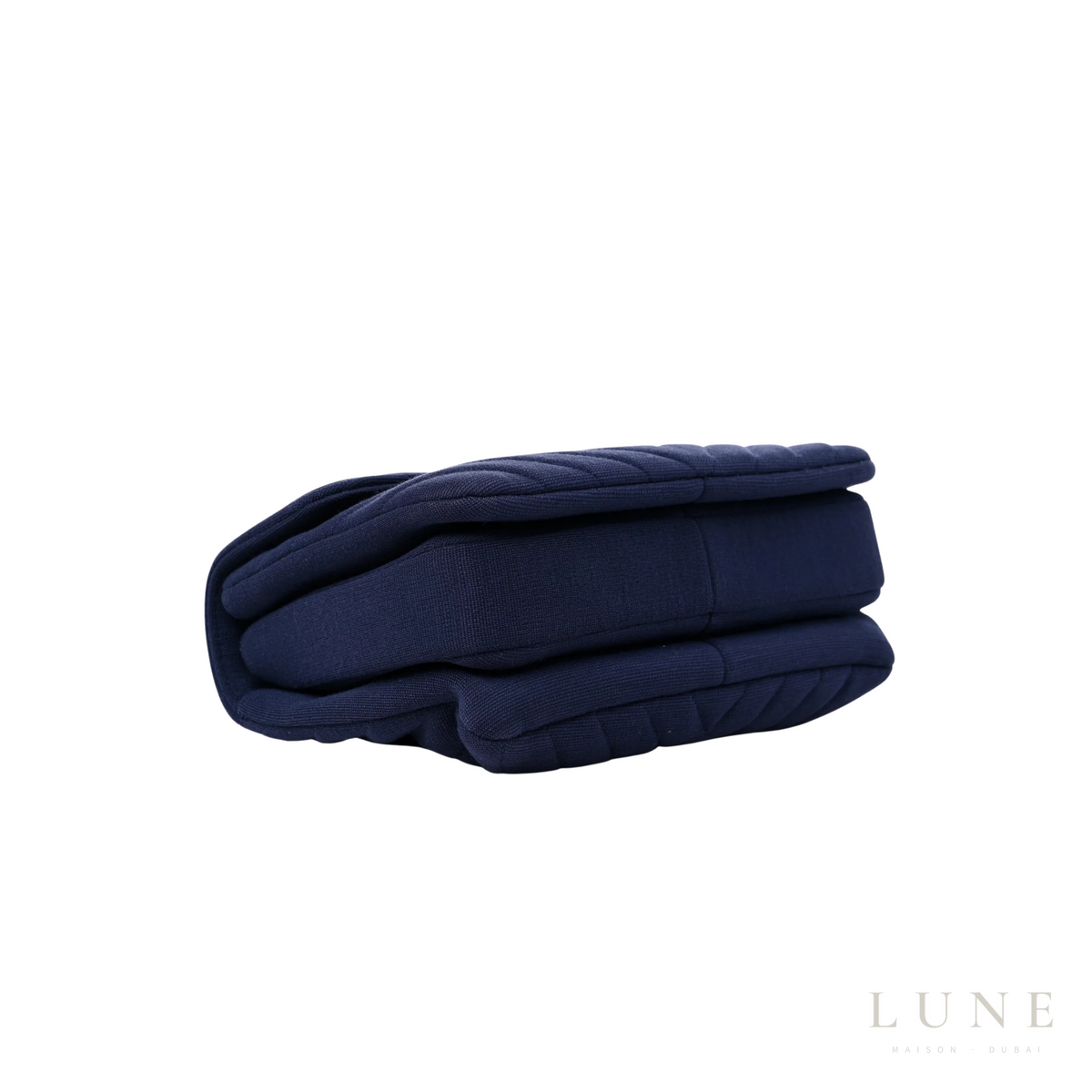 Chanel CC Dual Handle Flap Bag Navy Blue