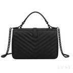Saint Laurent College Medium Chain Bag – Black