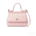 Dolce & Gabbana Sicily Light Pink Dauphine Leather Bag