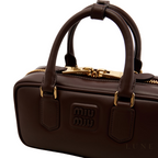 Miu Miu Arcadie Top-Handle Bag – Dark Brown