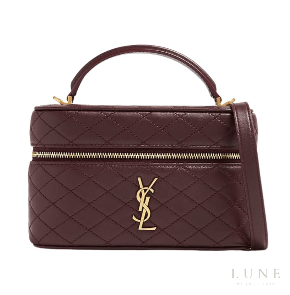 Saint Laurent Gaby Vanity Bag - Rich, Burgundy