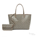 Goyard Saint Louis Tote Bag – Khaki Chevron Goyardine - View 1