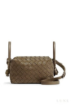 Bottega Veneta Bag | Small Loop Top-Handle Bag – Pinecone (Taupe – Dark Beige Intrecciato leather)