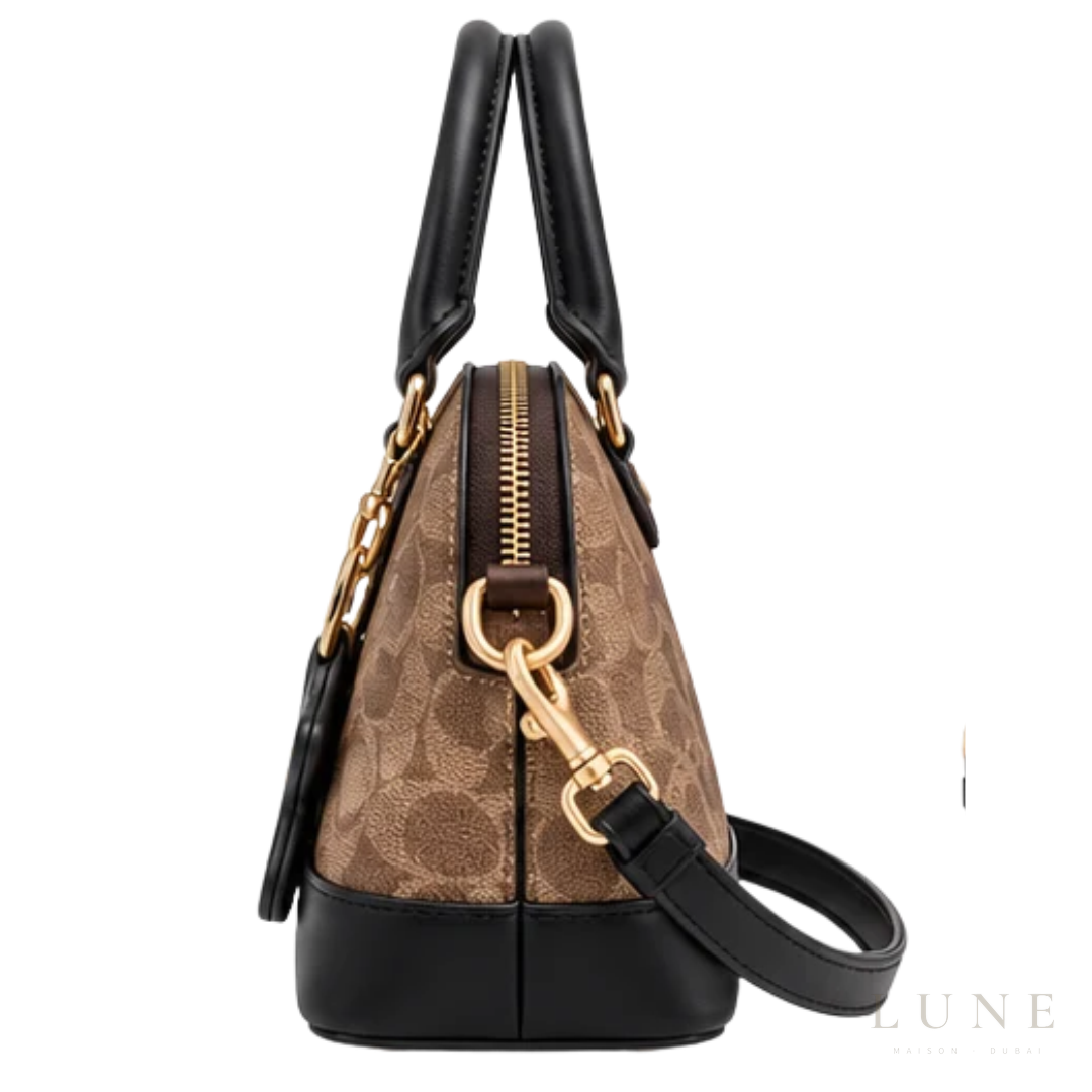 Coach Bag | Mini Sierra Satchel – Brown – Black