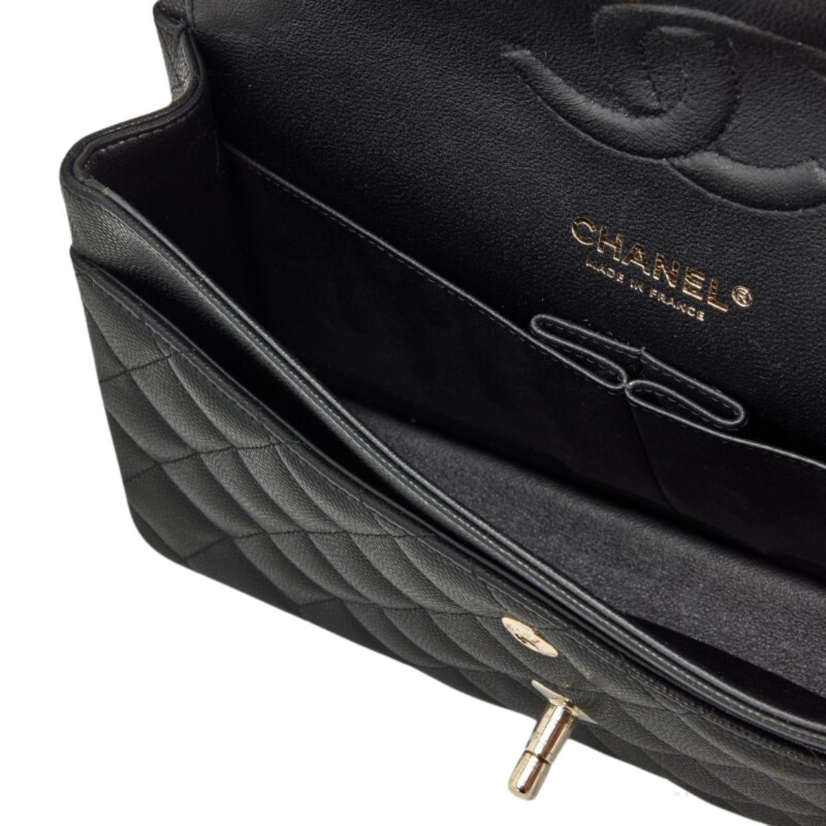 Chanel Classic Flap Bag Black Calfskin