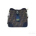 Fendi Bucket Brown FF Pattern Black