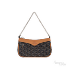Goyard Goyardine Canvas Mini Shoulder Bag – Black - View 1