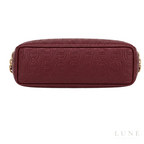 Aigner Bag | Delia Monogram Shoulder Bag – Burgundy – Wine