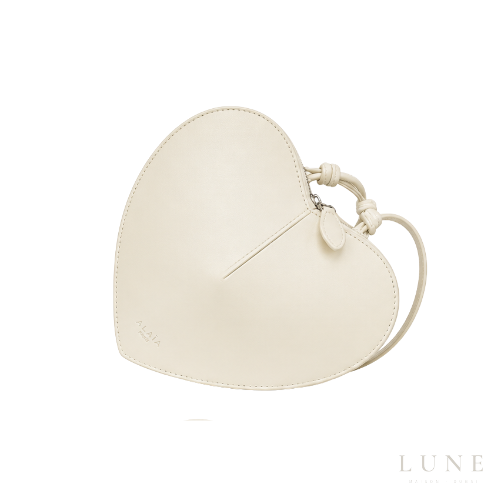 Alaïa Le Cœur Calfskin Bag – White