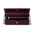 Dior Wallet on Chain – Wine Red - View 4