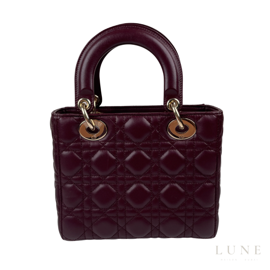 Dior Small Bag – Burgundy with Gold-Tone Hardware - View 3