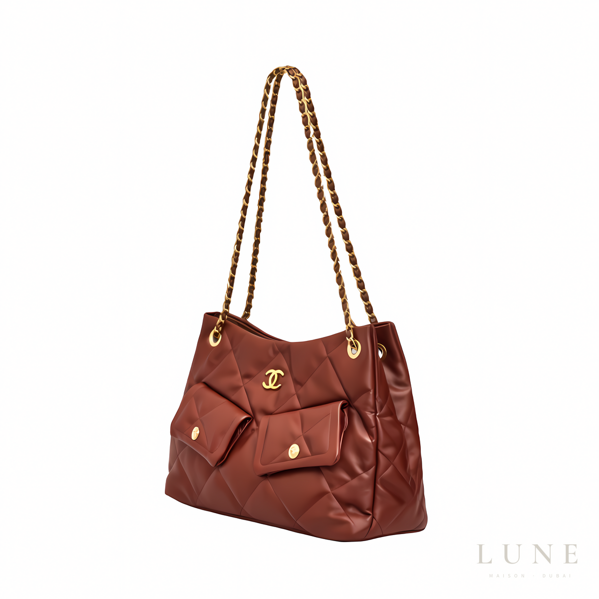 Chanel 25 Small Hobo Bag Suede Burgundy