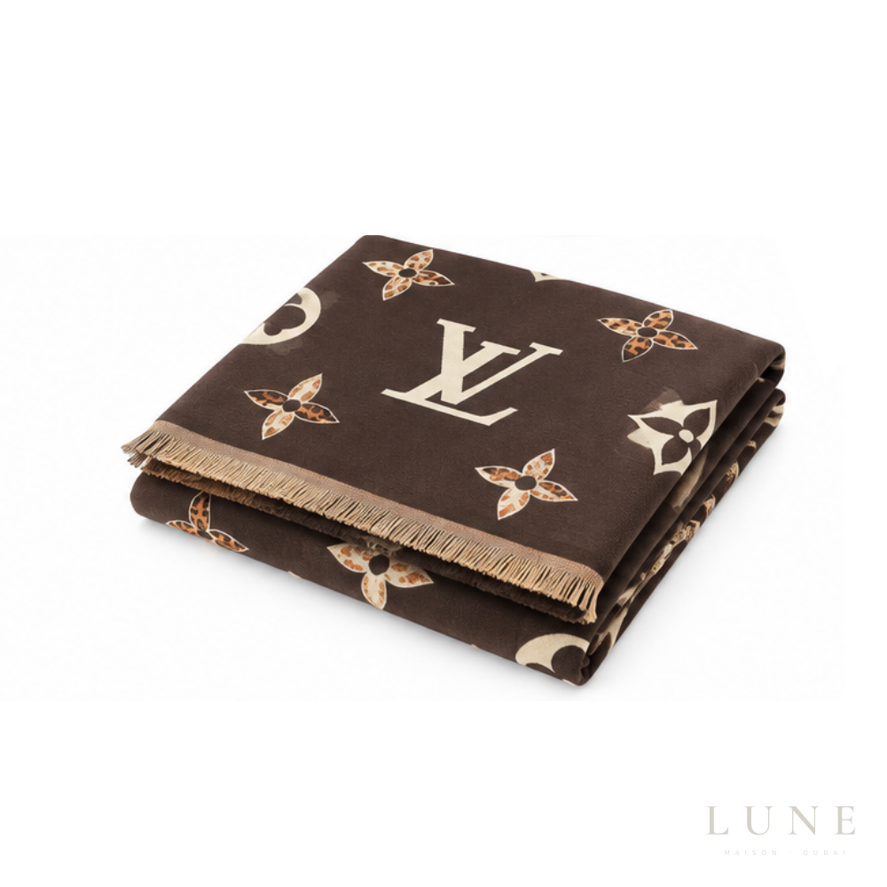 Louis Vuitton Monogram Scarf – Dark Brown