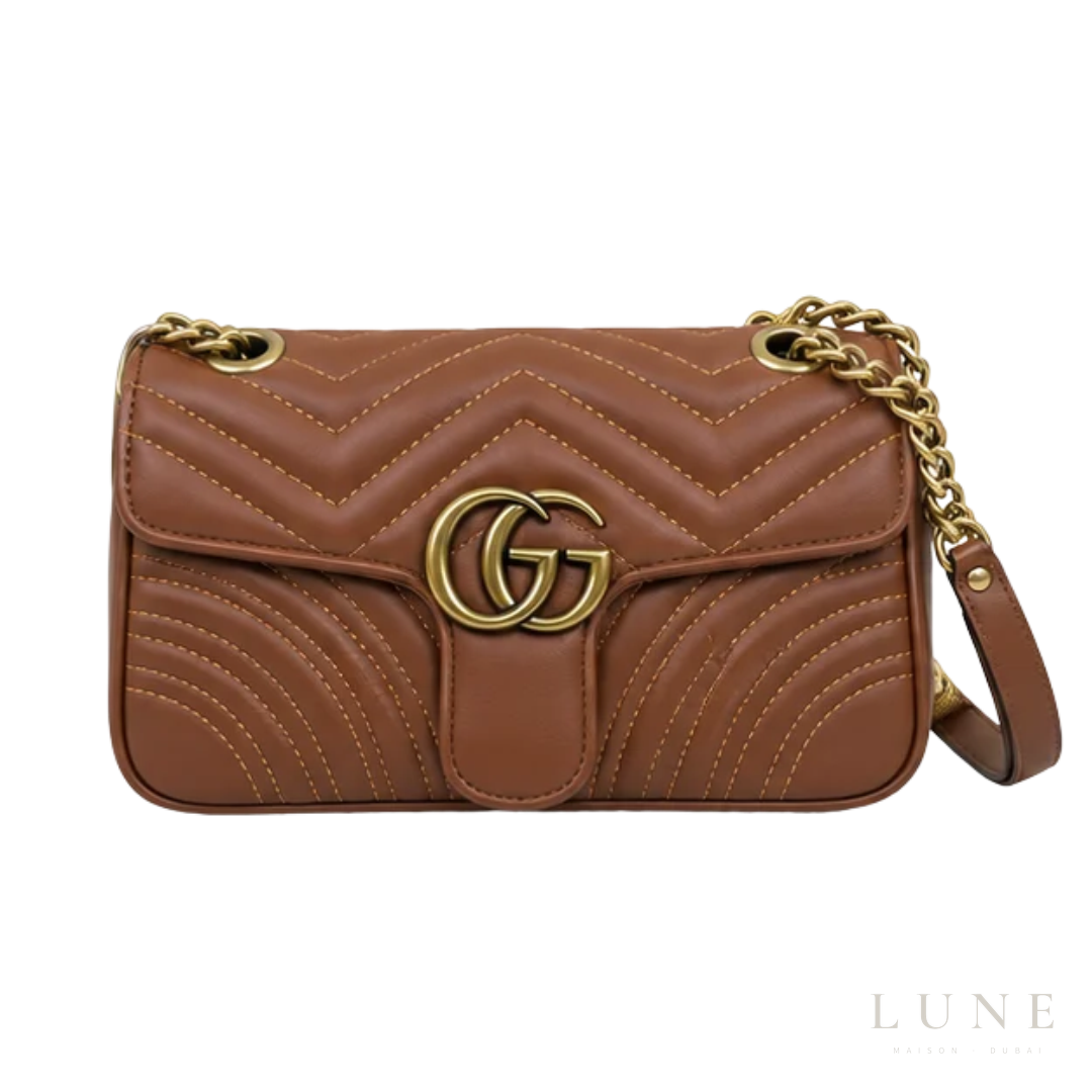 Gucci GG Marmont Small Bag – Brown