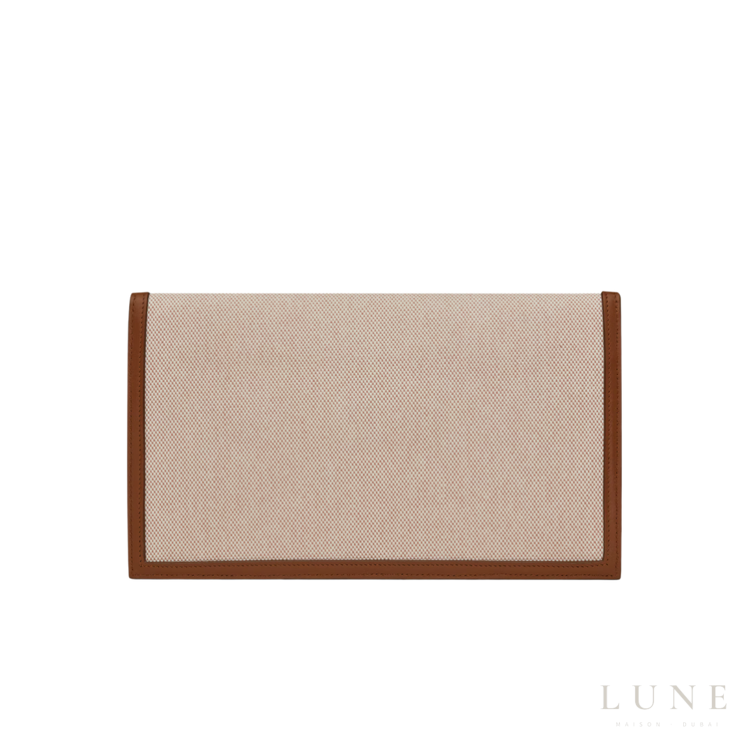 Saint Laurent Uptown Pouch Natural – Beige