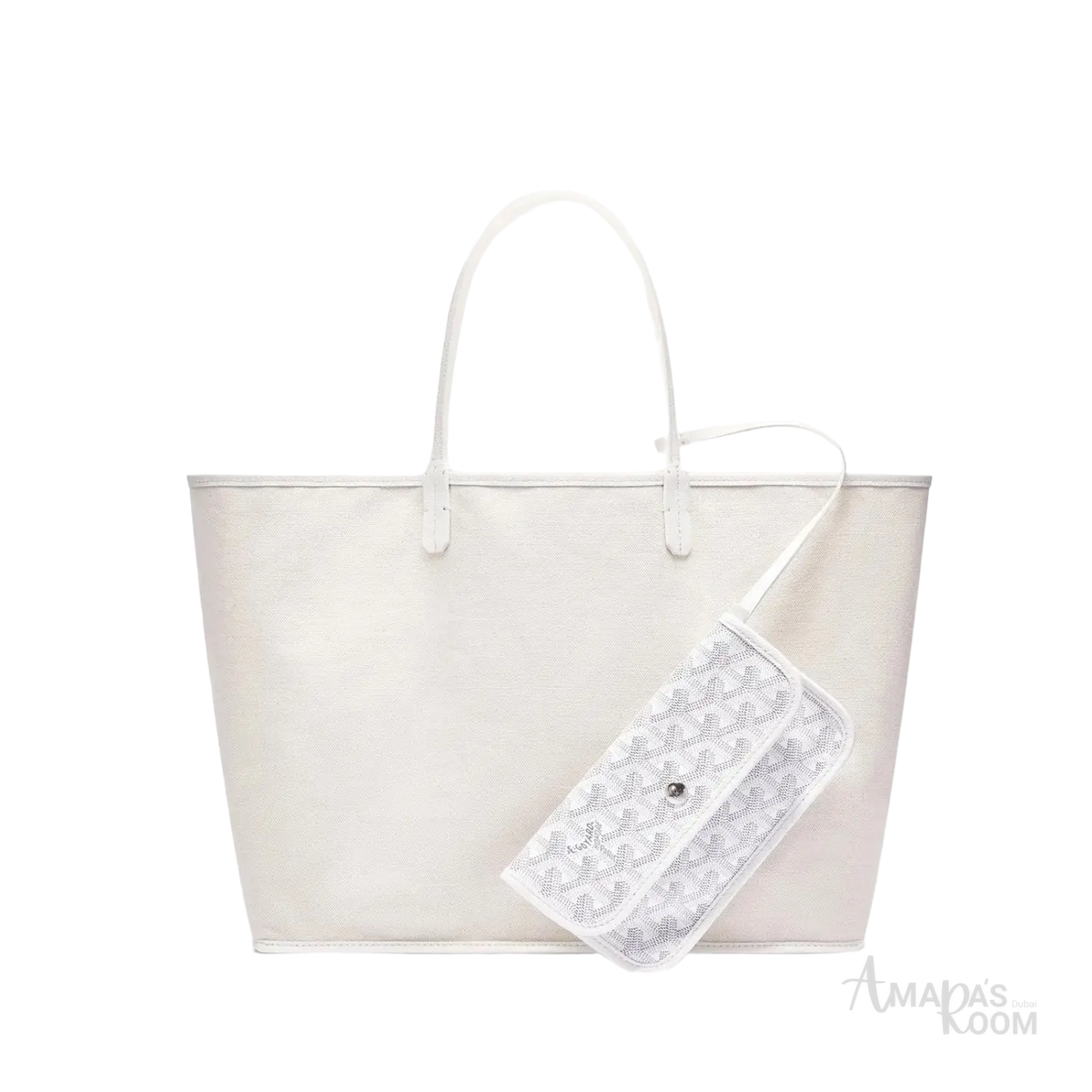 Goyard Saint Louis Tote Bag – White - View 2