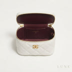 Chanel Mini Vanity Case – White & Gold-Tone - View 2