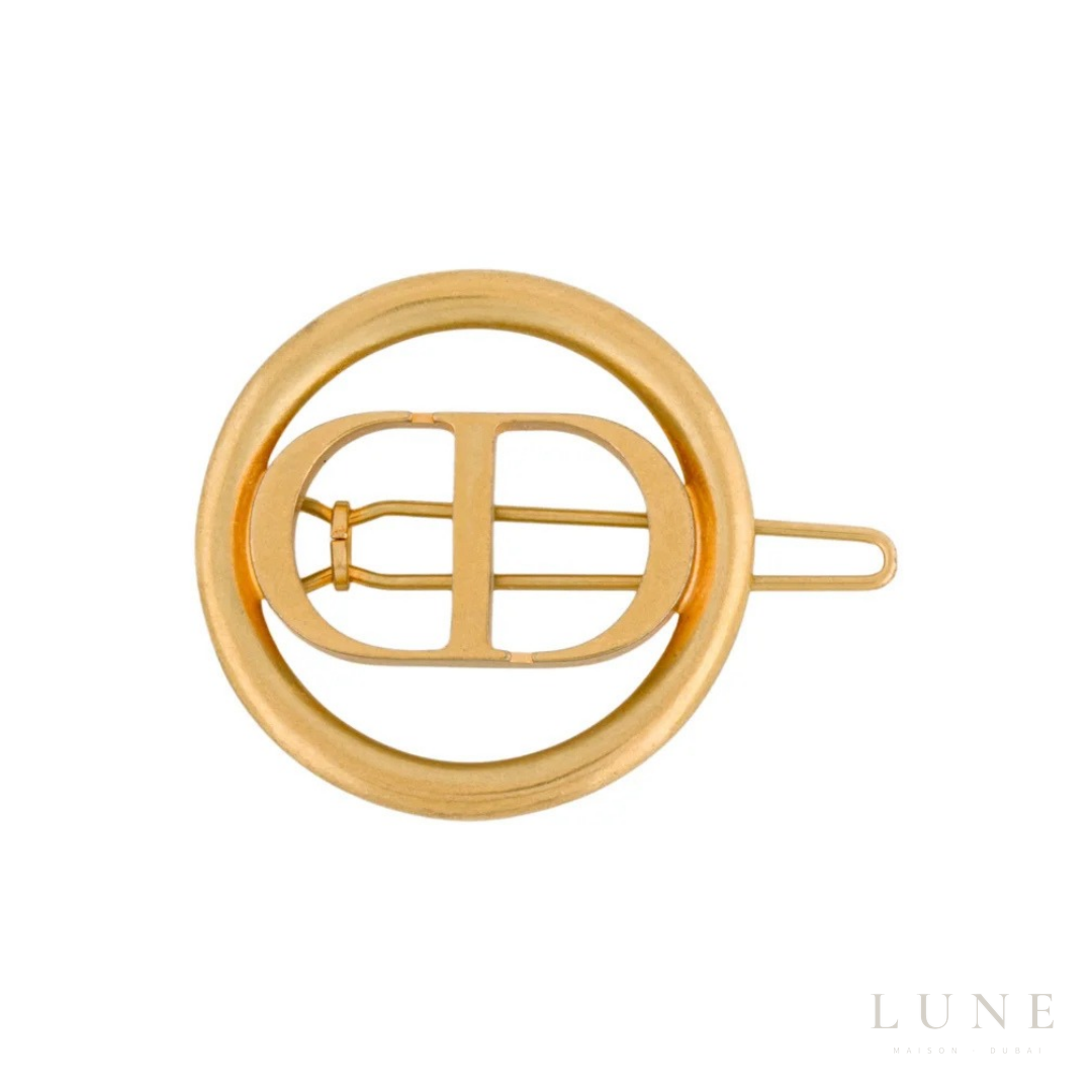 Christian Dior CD Logo Hair Clip