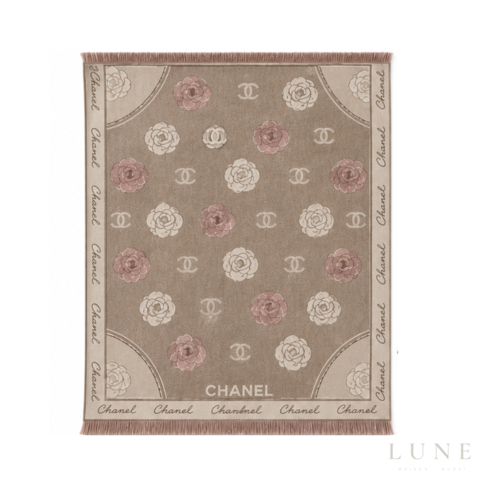 Chanel | Scarf CC Monogram Taupe - View 1
