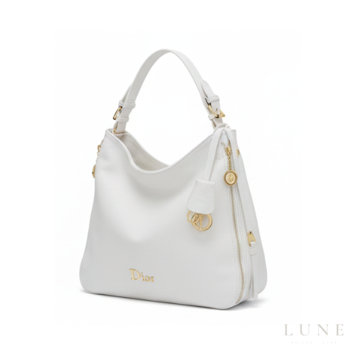 Dior Voyage Bag White Leather