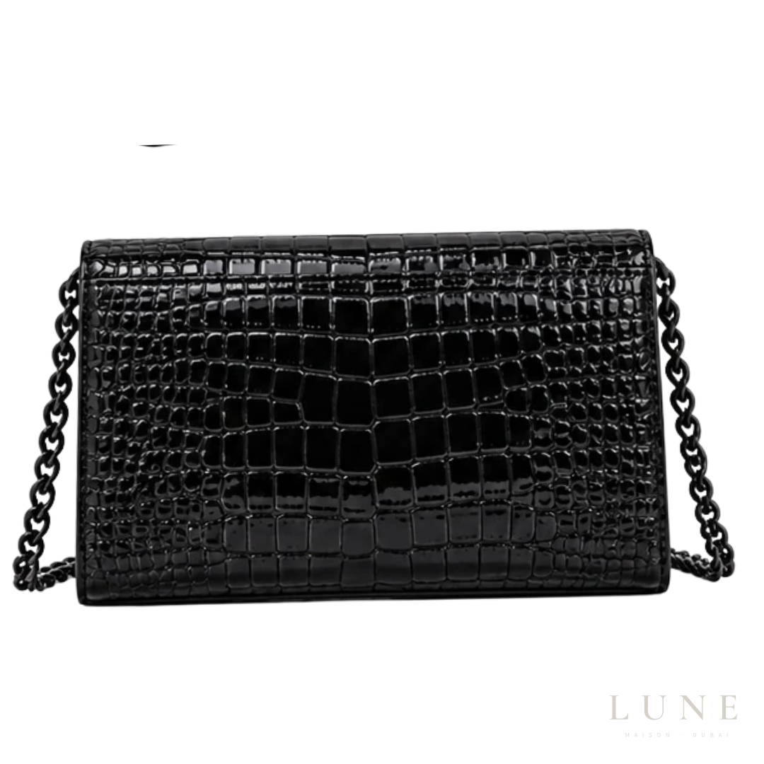 Saint Laurent Uptown Envelope Bag – Black