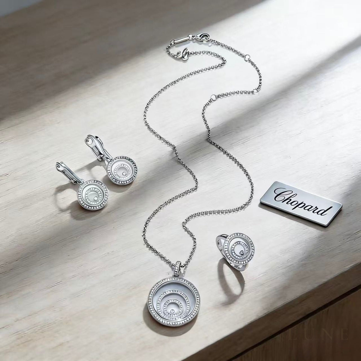 Chopard Happy Spirit White Gold Set