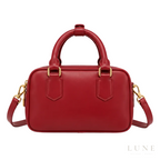 Miu Miu Bag | Arcadie Leather Bag (Top-handle satchel – crossbody bag) – Cherry Red (Rubino – Crimson with gold-tone hardware)