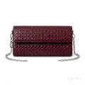 Dior Wallet on Chain – Wine Red - View 1