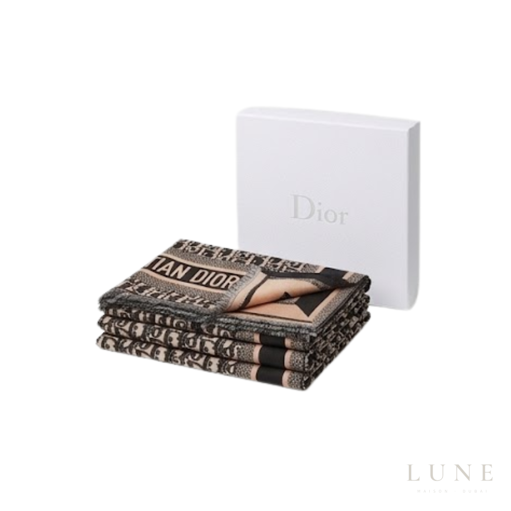 Dior Oblique Blanket Beige/Black Scarf
