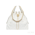 Chanel 25 Medium Handbag – White & Gold - View 1